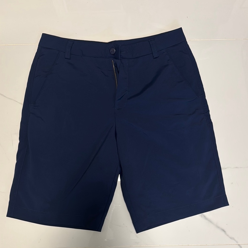 Puma Blue Flat Front Shorts